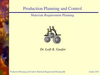 Production Planning and Control Materials Requirement Planning