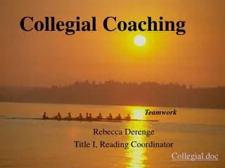 Collegial Coaching