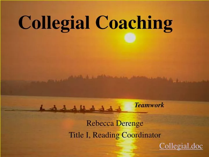 collegial coaching