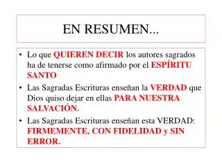 EN RESUMEN...