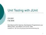 Unit Testing with JUnit