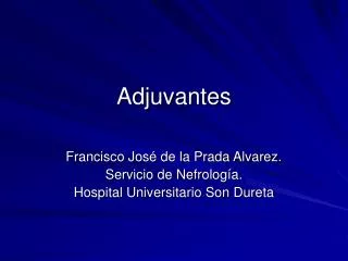 Adjuvantes