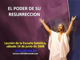 el poder de su resurreccion