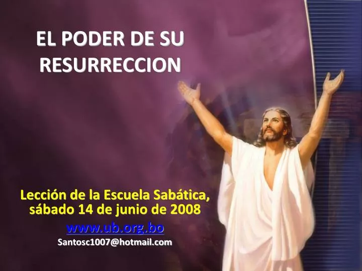 el poder de su resurreccion