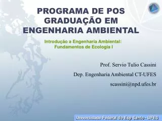 programa de pos gradua o em engenharia ambiental