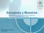 Encuestas y Muestras - slide 1