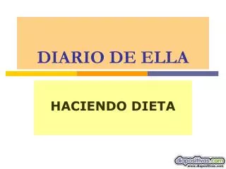 DIARIO DE ELLA