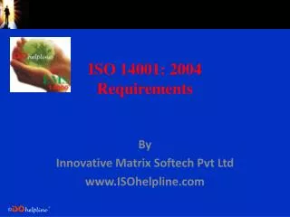 ISO 14001: 2004 Requirements