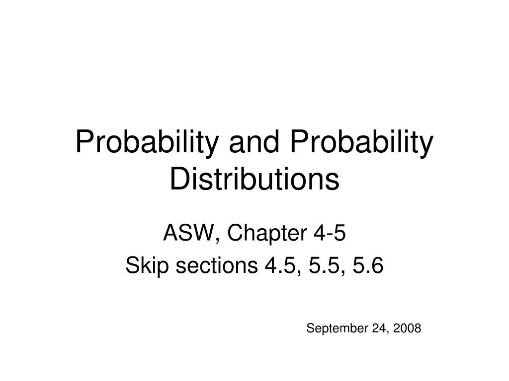 PPT - Probability and Probability Distributions PowerPoint Presentation ...