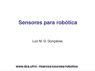 Sensores para robótica