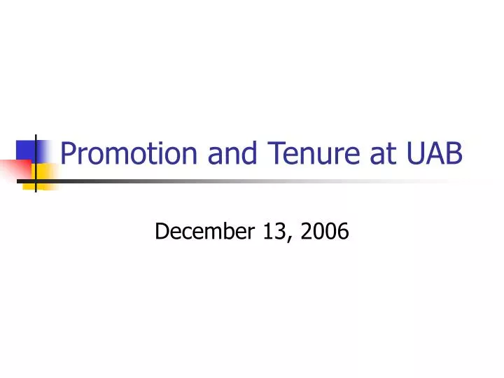promotion and tenure at uab