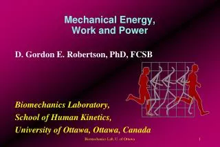 Mechanical Energy, Work and Power