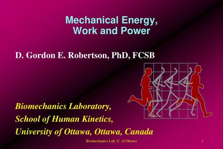 mechanical energy work and power