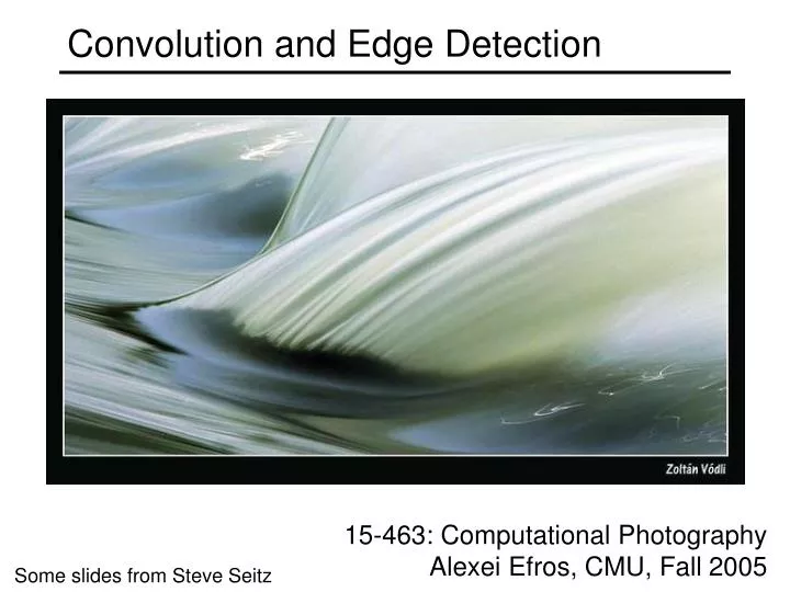 convolution and edge detection