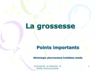 la grossesse
