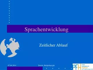 sprachentwicklung