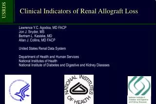 Clinical Indicators of Renal Allograft Loss