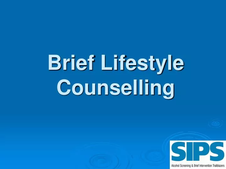 brief lifestyle counselling