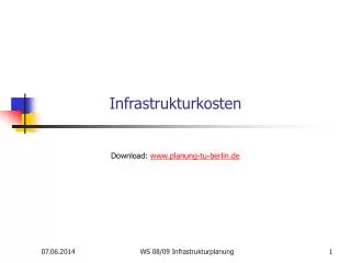 infrastrukturkosten