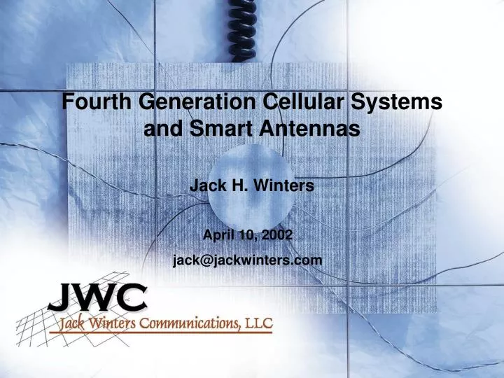 fourth generation cellular systems and smart antennas