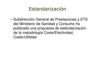 estandarizaci n