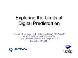 Exploring the Limits of Digital Predistortion
