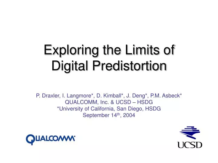exploring the limits of digital predistortion