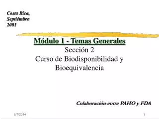 m dulo 1 temas generales secci n 2 curso de biodisponibilidad y bioequivalencia