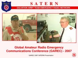 Global Amateur Radio Emergency Communications Conference (GAREC) - 2007