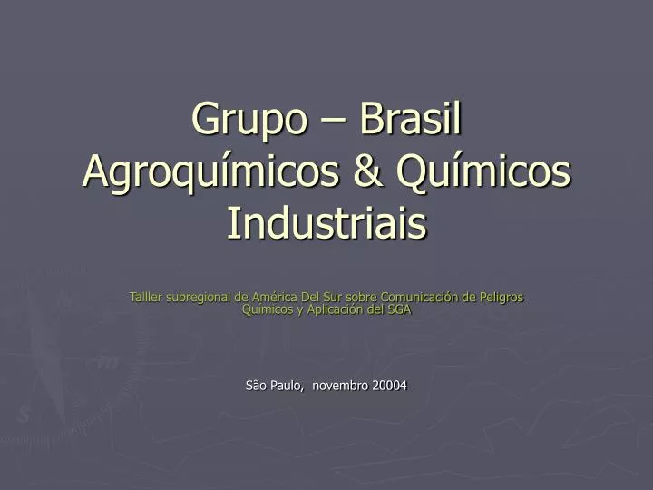 grupo brasil agroqu micos qu micos industriais