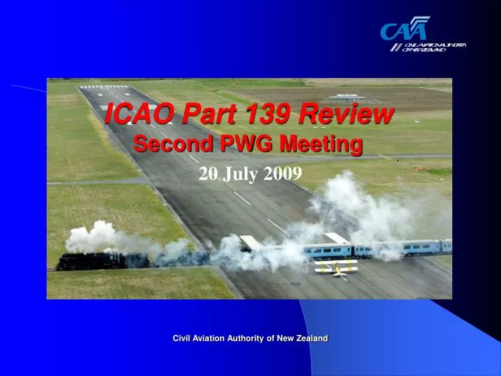 icao part 139 review second pwg meeting