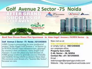 golf avenue 2 sector -75 noida |9212455655| aims angel av