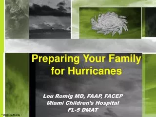 Preparing Your Family for Hurricanes