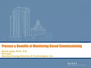 Process &amp; Benefits of Monitoring Based Commissioning