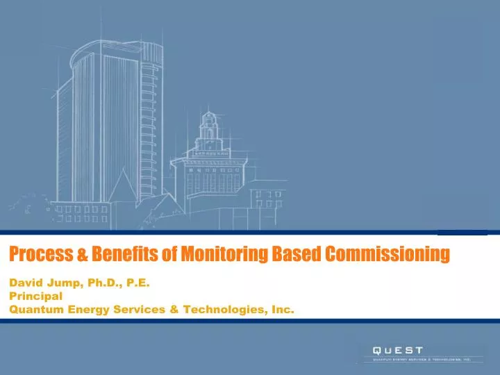 process benefits of monitoring based commissioning