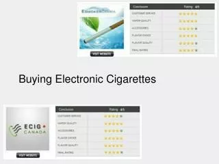 Buying Electronic Cigarettes