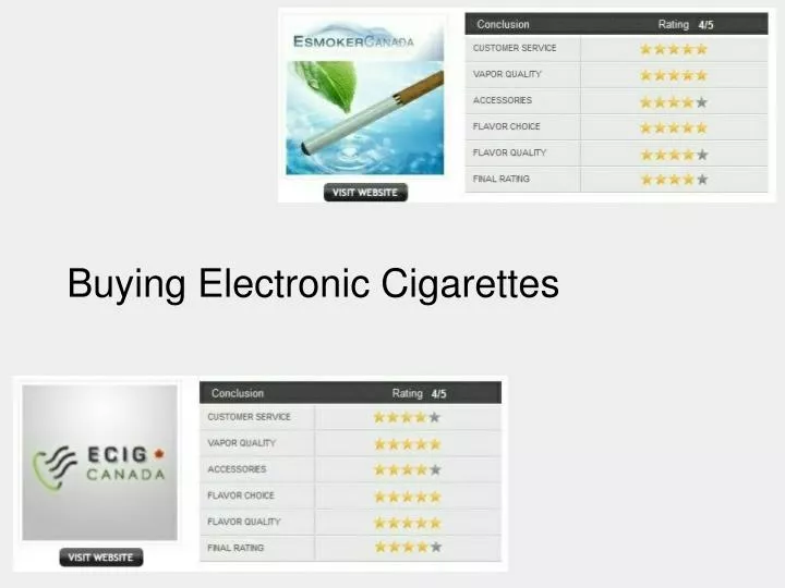 buying electronic cigarettes