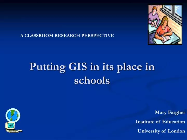 putting gis in its place in schools