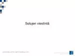Solujen viestintä - slide 1