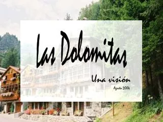 Las Dolomitas