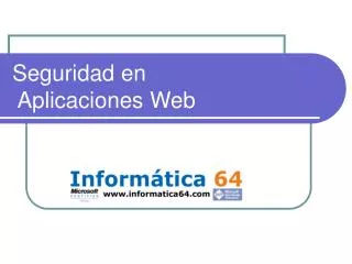 seguridad en aplicaciones web