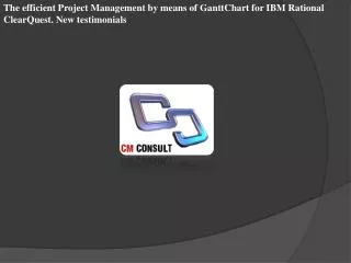 The efficient Project Management by means of GanttChart for