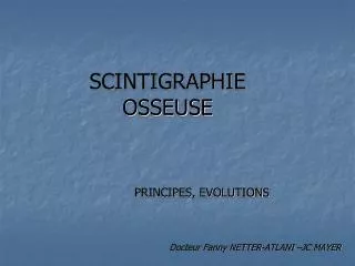 scintigraphie osseuse
