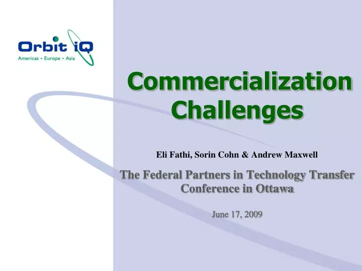 commercialization challenges