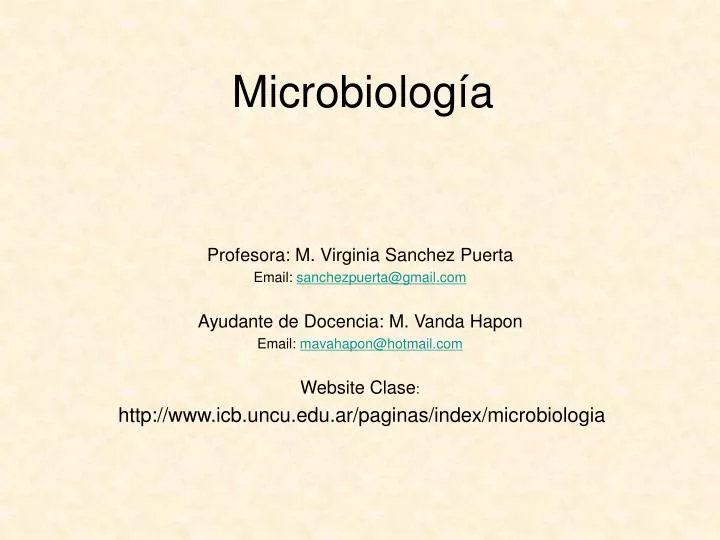 microbiolog a