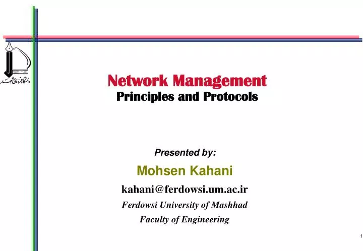 network management principles and protocols