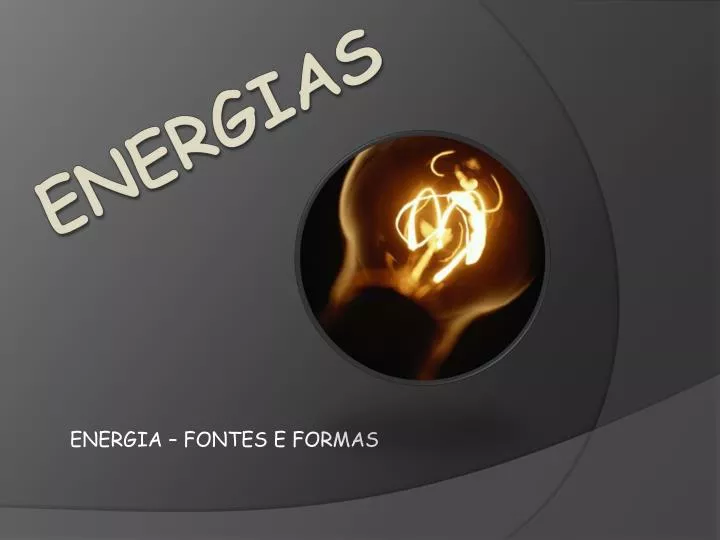 energia fontes e formas