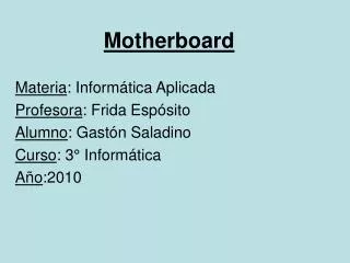 motherboard