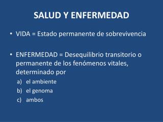 salud y enfermedad