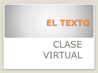 el texto